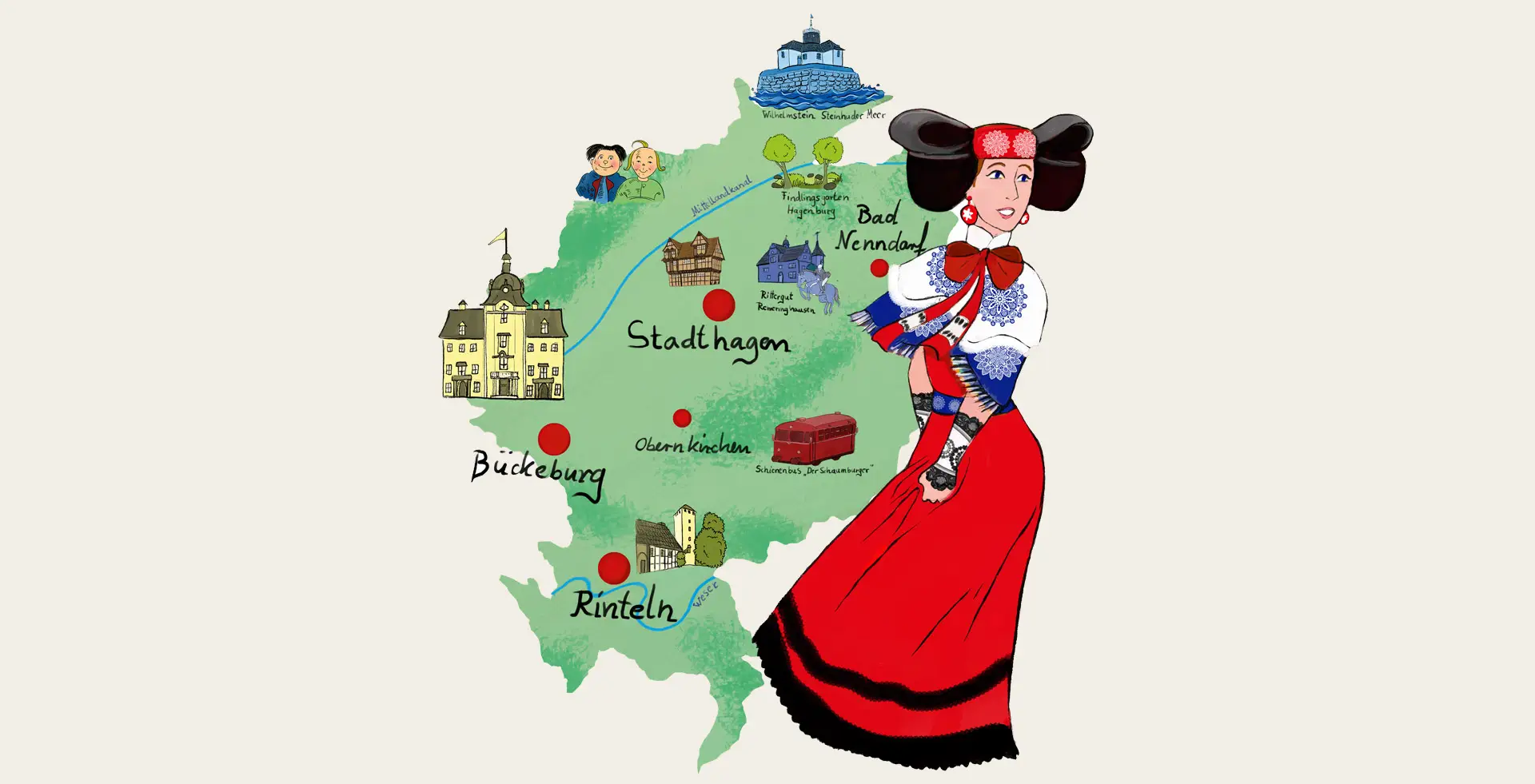 Über dunklen Wäldern steht der helle Tag.